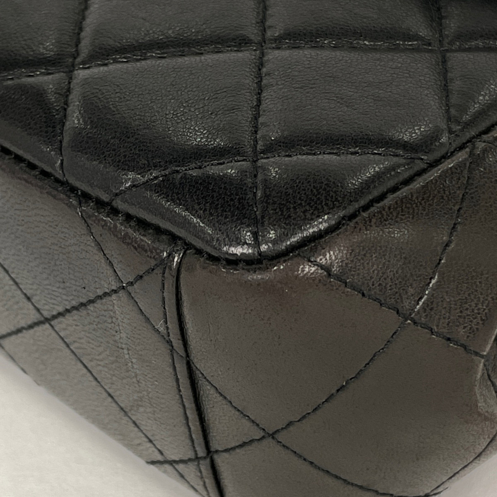 Chanel Coco Mark Handbag, Matelassé Leather, Black, Women's - Picture 3 of 11